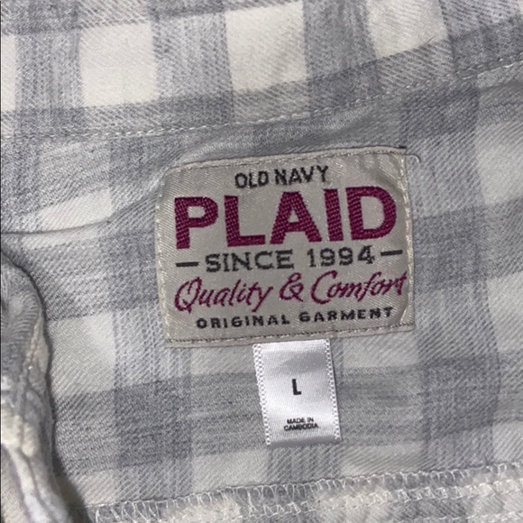 Old Navy Plaid Button Up - Picture 2 of 2